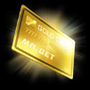 El símbolo Lingote de oro en Cash Tank