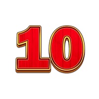 El símbolo 10 en Buffalo Bucks
