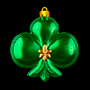 El símbolo Árbol de Navidad de juguete en forma de garrote verde en Royal Xmass 2