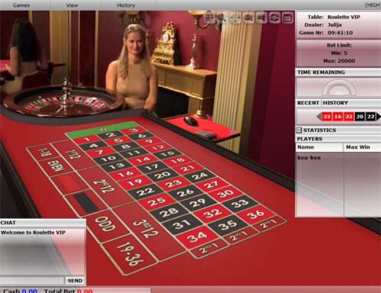 Croupier en directo