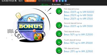 200% Welcome Bonus of up to $50 at Casino X.: Promociones