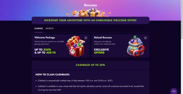 75% Bonus on the Third Deposit at Irwin Casino: Promociones