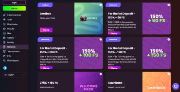 Bonuses for the First Four Deposits at Daddy Casino: Bonificaciones