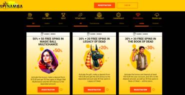 Free €5 Bonus at Spinamba Casino: Todas las promociones