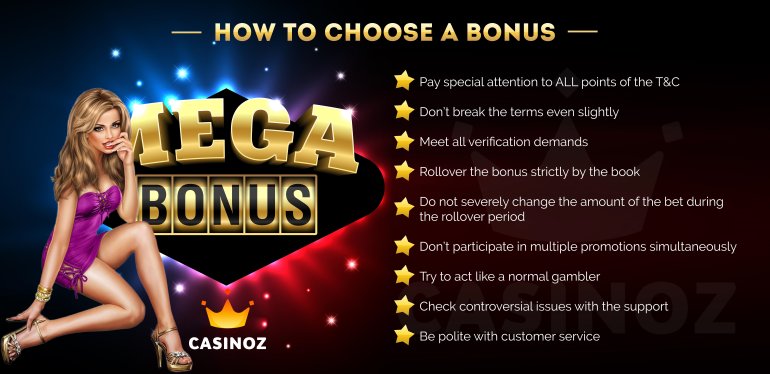 elegir los mejores bonos de casino