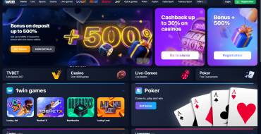 1Win Casino: Página web