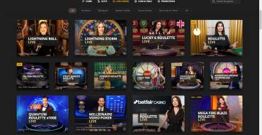 Betfair casino: En directo