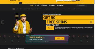 Betfair casino: Página web