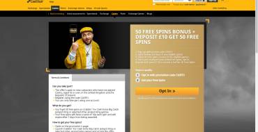 Betfair casino: Tiradas gratuitas