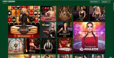 Cashalot Casino: Casino en vivo