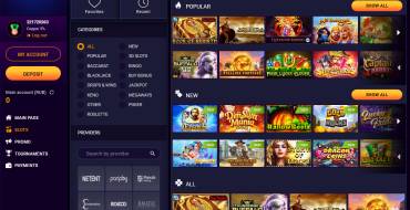 JVSpin Casino: Juegos