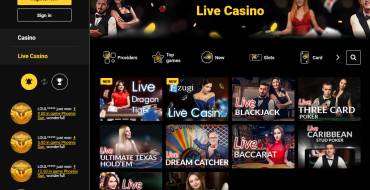 Zet casino: Casino en vivo