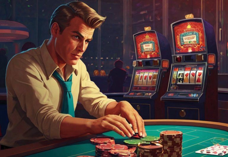 jugador en un casino