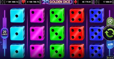 20 Golden Dice: Máquina tragaperras