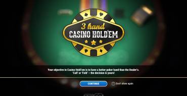 3-Hand Casino Hold'em: Casino Hold'em a 3 manos