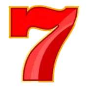 El símbolo 7 en Hot Slot: 777 Rubies Extremely Light