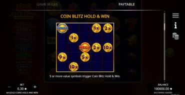 64 Gold Coins Hold and Win: Juegos de bonificación