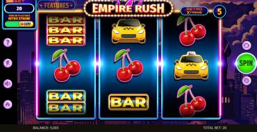 777 – Empire Rush: Características únicas