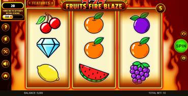 777 – Fruits Fire Blaze: Máquina tragaperras