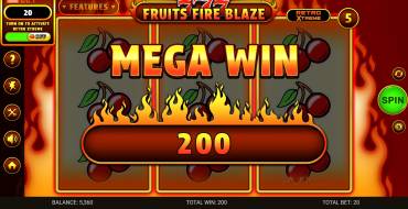 777 – Fruits Fire Blaze: Ganancias