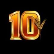 El símbolo 10 en Stellar Cash Chicken Fox 5x Skillstar