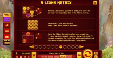 9 Lions Hold the Jackpot: Juegos de bonificación