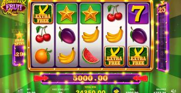 Admiral X Fruit Machine: Tiradas gratuitas