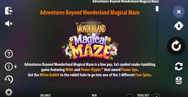 Adventures Beyond Wonderland Magical Maze: Tabla de pagos