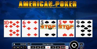 American Poker Gold: Máquina tragaperras