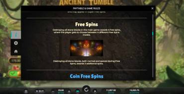 Ancient Tumble: Tiradas gratuitas y/o re-giros