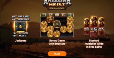 Arizona Heist: Hold and Win: Características únicas