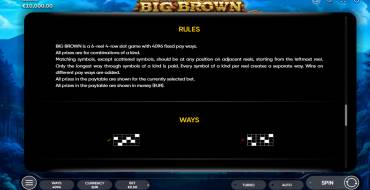 Big Brown: Reglas