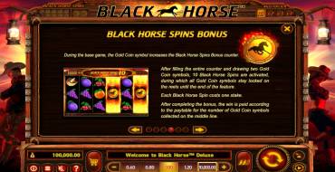 Black Horse Deluxe: Tiradas gratuitas y/o re-giros