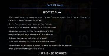 Book of Xmas: Reglas