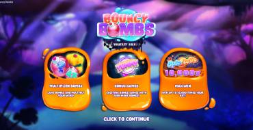 Bouncy Bombs: Características únicas