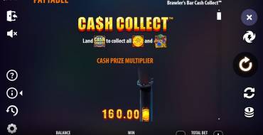 Brawlers Bar Cash Collect: Tabla de pagos