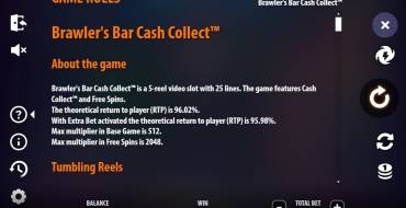 Brawlers Bar Cash Collect: Reglas