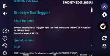 Brooklyn Bootleggers: Reglas