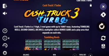 Cash Truck 3 Turbo: Tabla de pagos