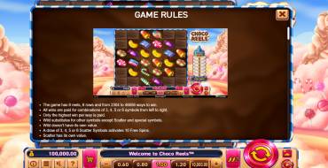 Choco Reels: Reglas