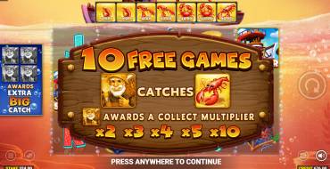 Crabbin' for Cash: Extra Big Catch: Tiradas gratuitas y/o re-giros