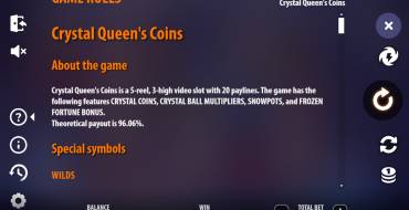 Crystal Queen’s Coins: Reglas