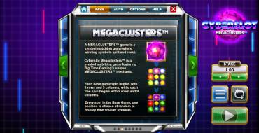 Cyberslot Megaclusters: Juegos de bonificación