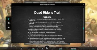 Dead Riders Trail: Reglas