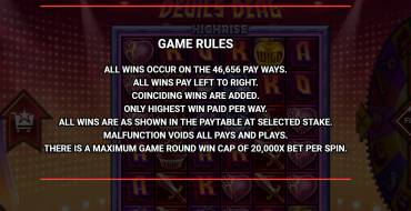 Devil's Deal: Reglas