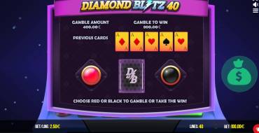 Diamond Blitz 40: Juego de riesgo