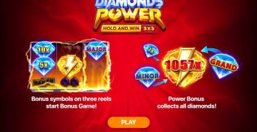 Diamonds Power: Hold and Win: Características únicas