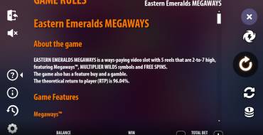 Eastern Emeralds MEGAWAYS: Reglas