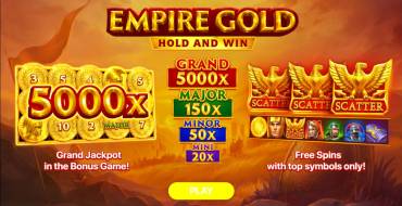 Empire Gold: Hold and Win: Características únicas