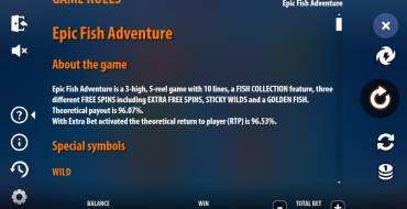 Epic Fish Adventure: Reglas